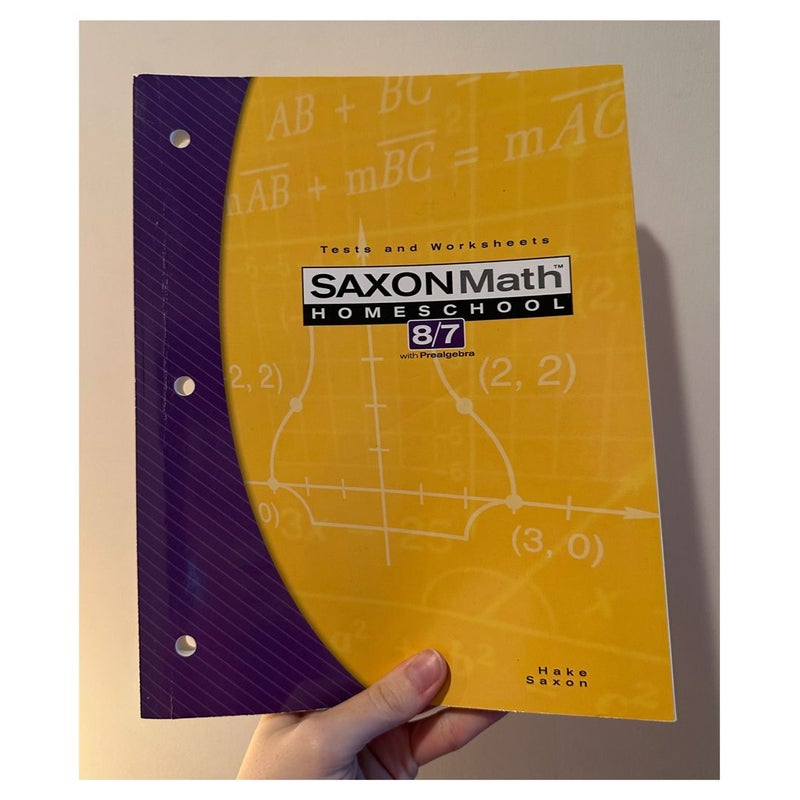 Saxon Math 8/7