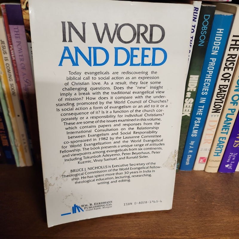 In word and deed 