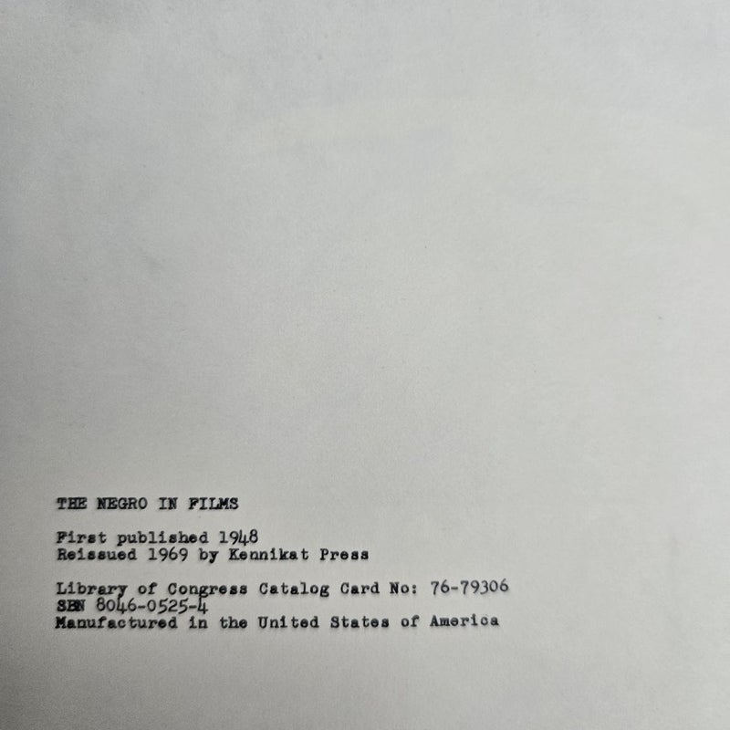 The Negro in Films