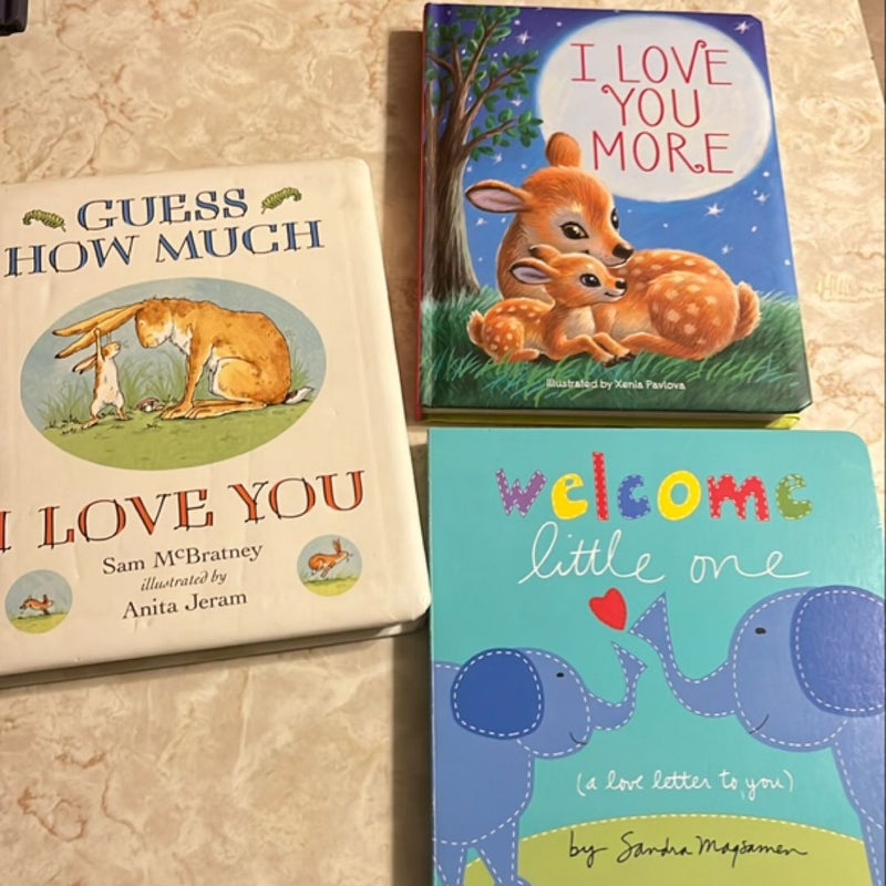 Bundle of 3 board books for baby