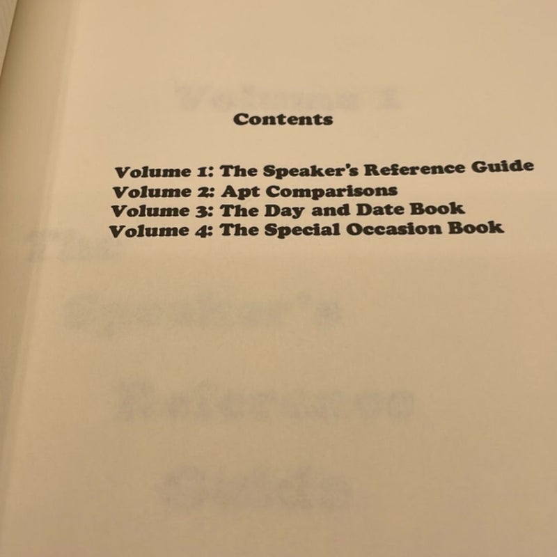 Speaker's Lifetime Library