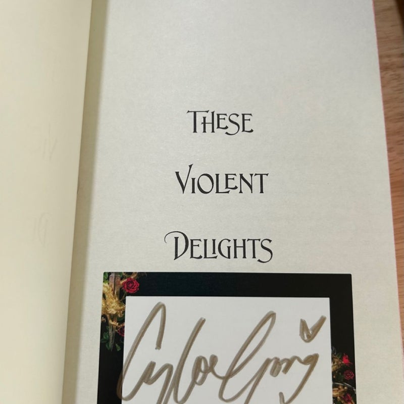 These Violent Delights Fairyloot Edition Hand Signed 