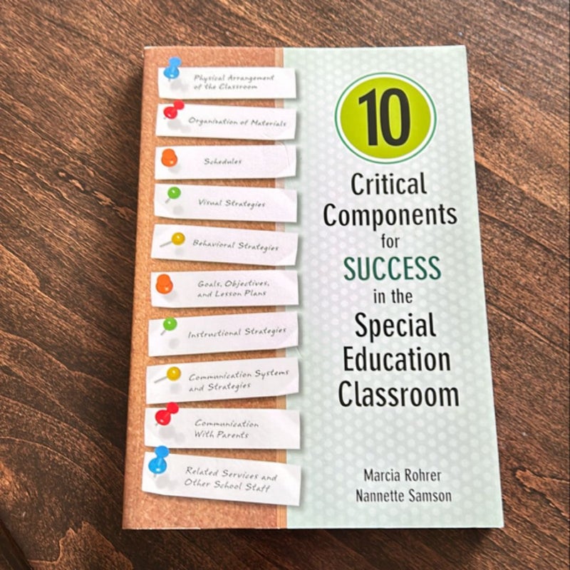 10 Critical Components for Success in the Special Education Classroom