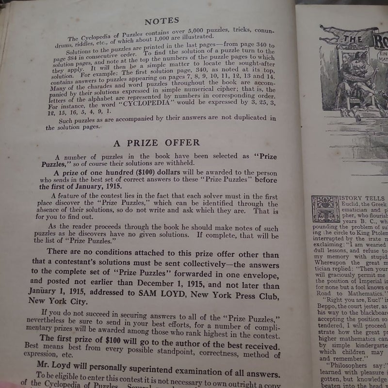 Sam Loyd's Cyclopedia of 5000 Puzzles, Tricks and Conundrums with Answers