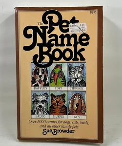 Pet name, books