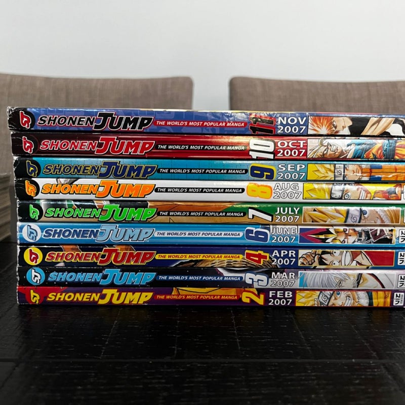 Shonen Jump, magazine lot of 23 magazines, year 2003, 2004, 2005, 2006, 2007