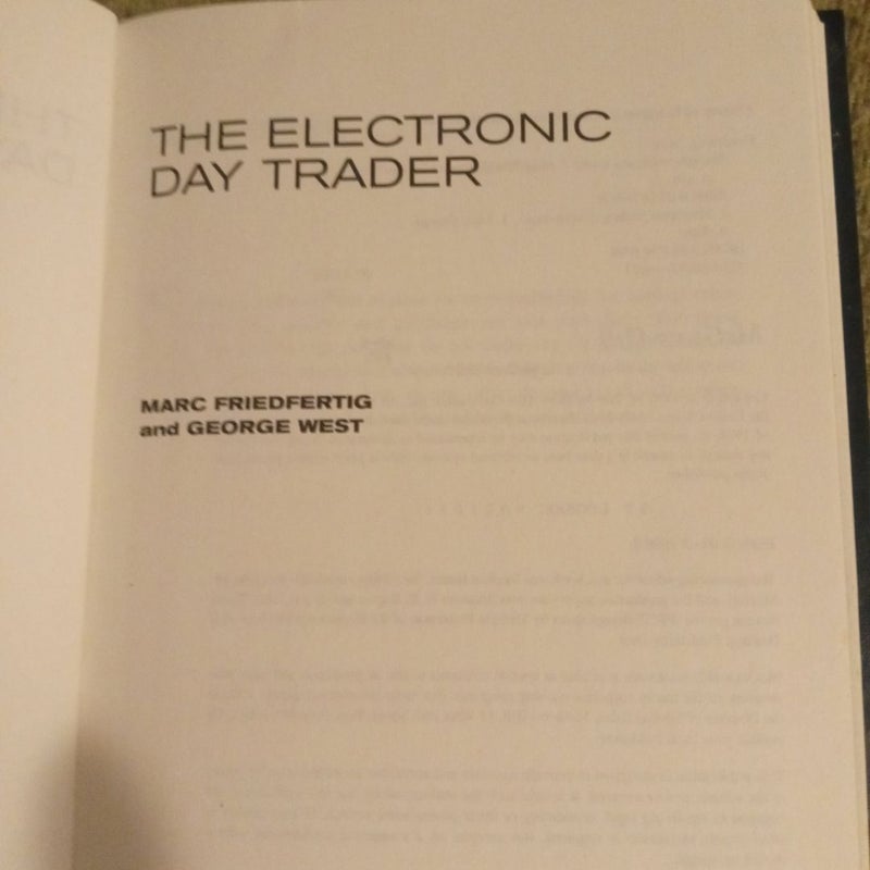 The Electronic Day Trader: Successful Strategies for on-Line Trading