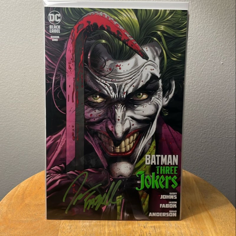 Batman: Three Jokers #1 (2020) – Signed by Jason Fabok – Joker Cover – DC Black Label