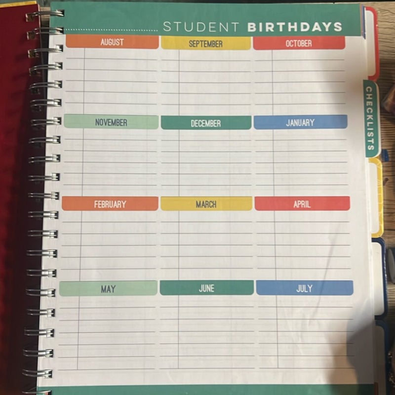 3 Birds Design:  Teacher Planner
