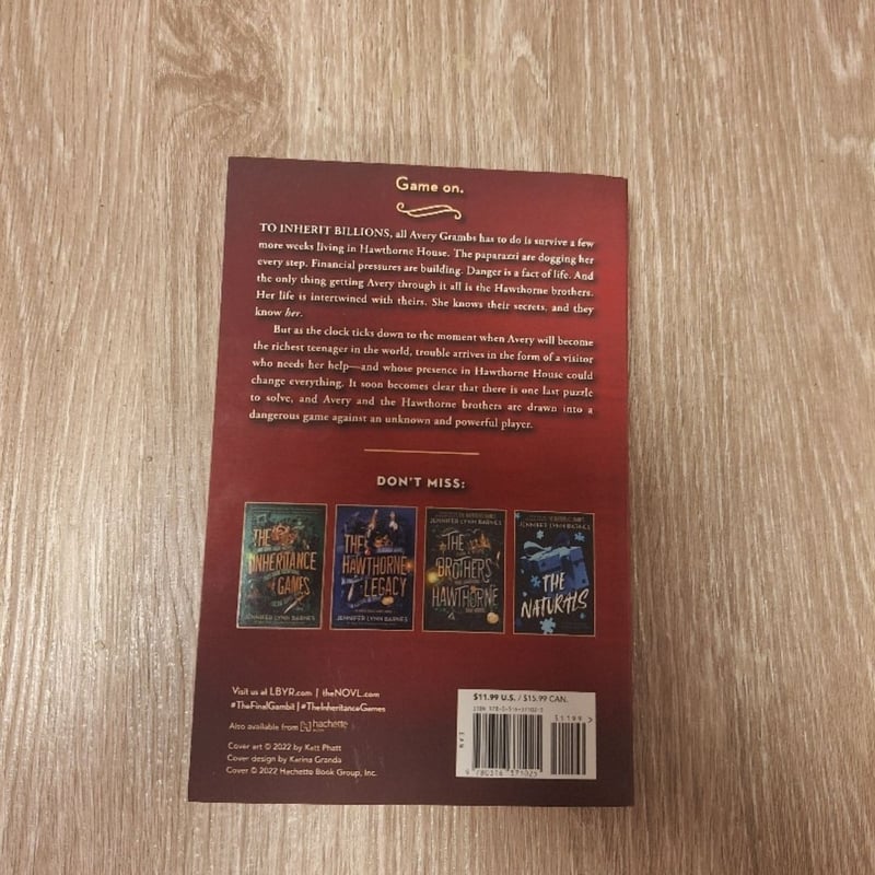 The Final Gambit by Jennifer Lynn Barnes, Paperback | Pangobooks