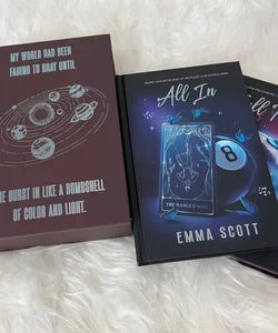 SIGNED Full Tilt & All In  Emma Scott Eternal Embers Book Box Special Edition
