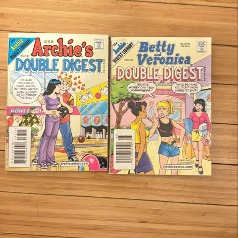 2 titles: Archie’s Double Digest and Betty & Veronica Double Digest 