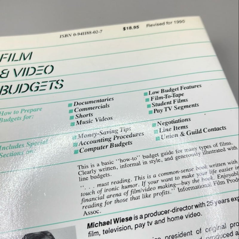 Film and Video Budgets