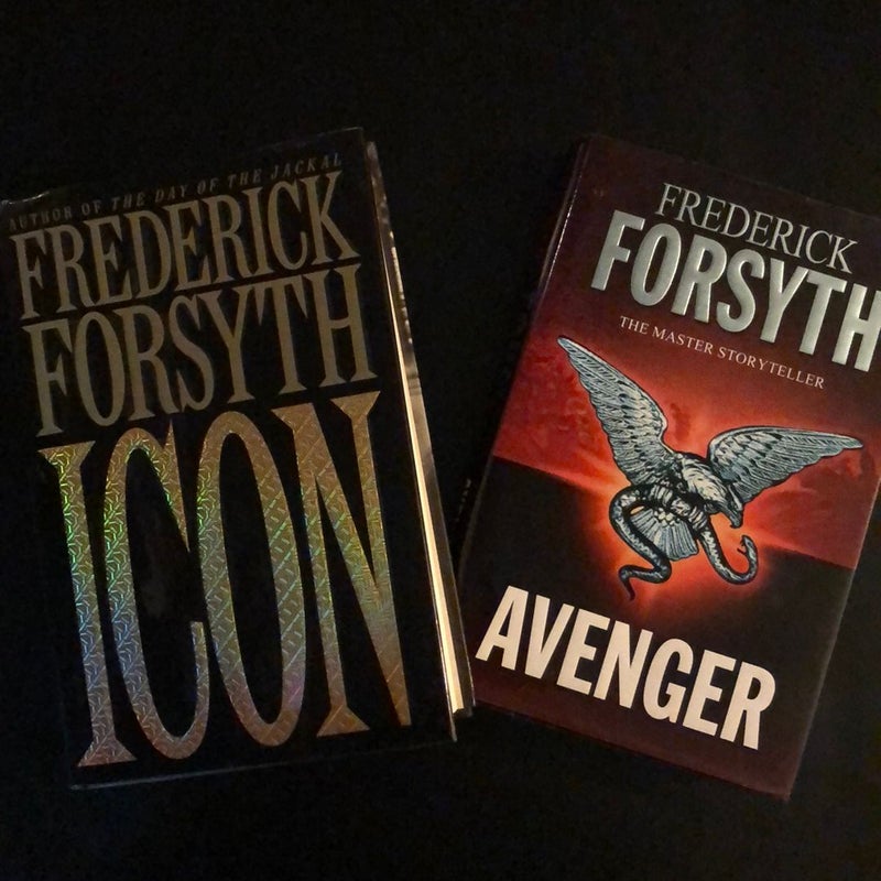2 Books - Avenger & Icon / Frederick Forsyth
