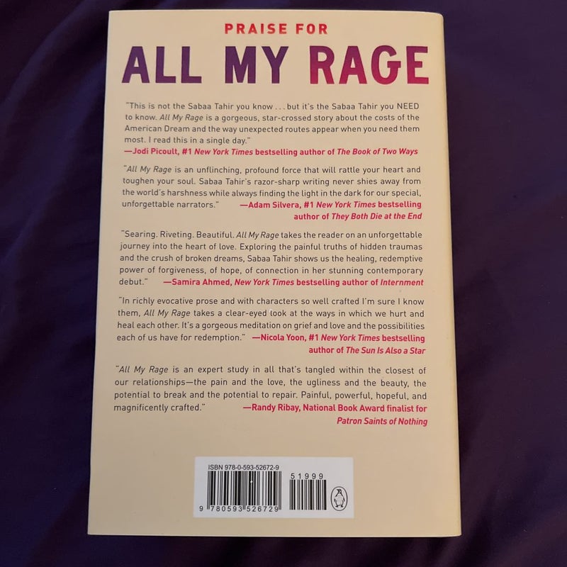 All My Rage by Sabaa Tahir *signed*