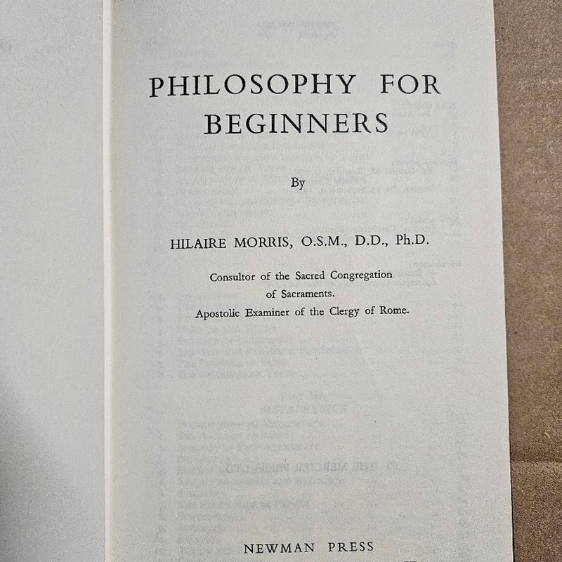 Philosophy for Beginners 
