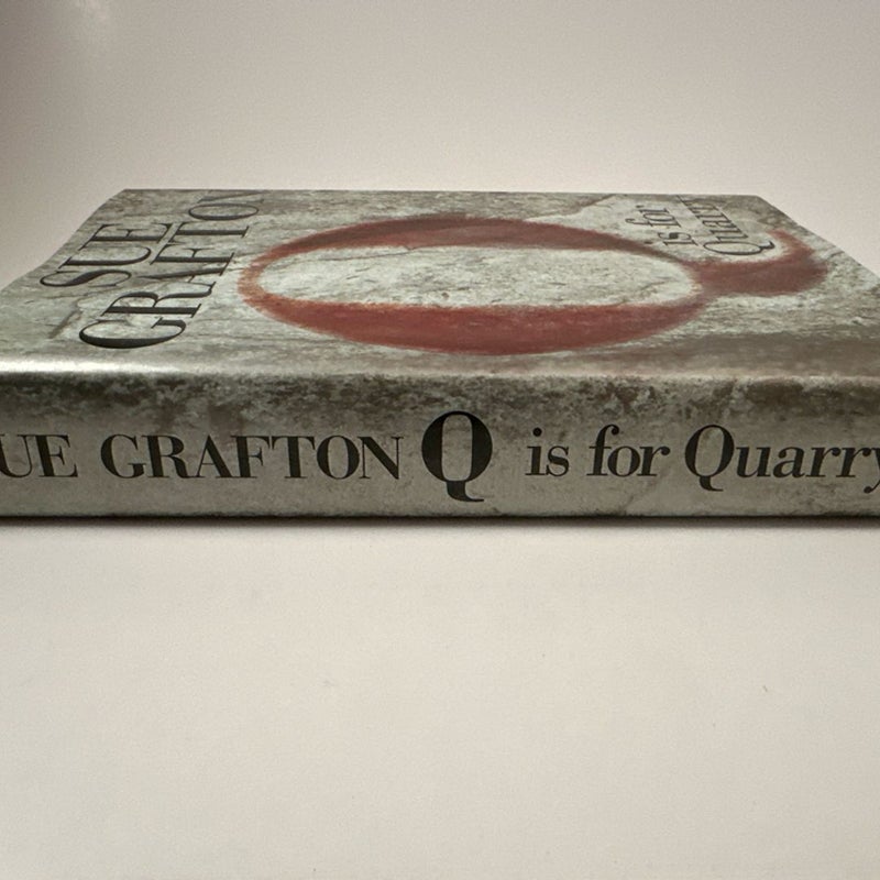 A Kinsey Millhone Novel Q Is for Quarry by Sue Grafton HC Like New Pre-owned