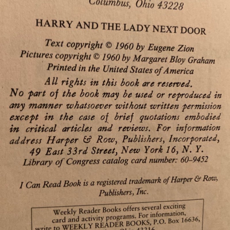 Harry and the Lady Next Door ( VINTAGE )