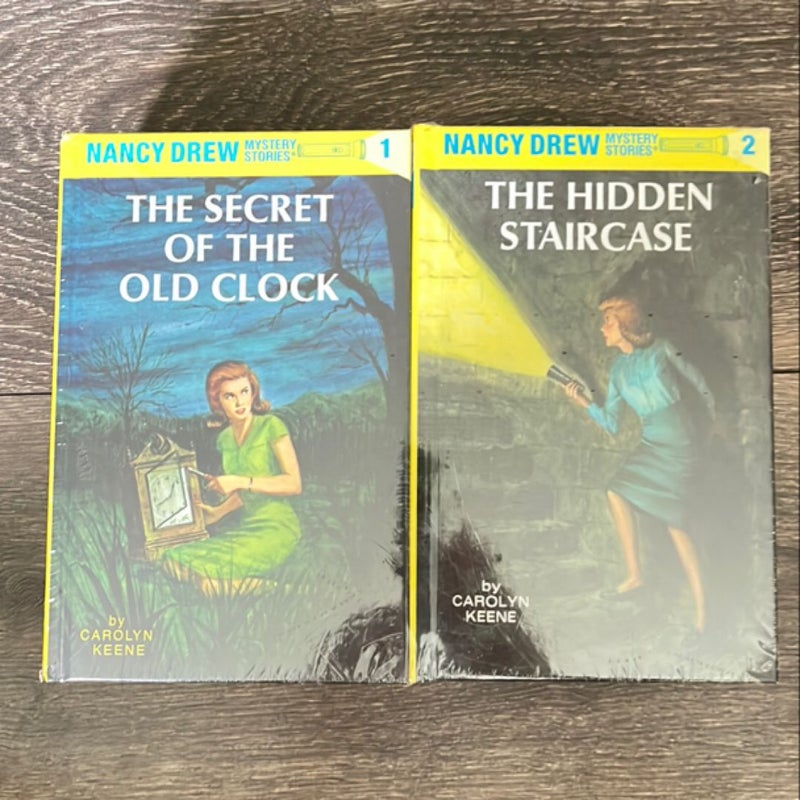 Nancy Drew Mystery Stories Books 1-8 The Secret of the Clock The Hidden Staircase