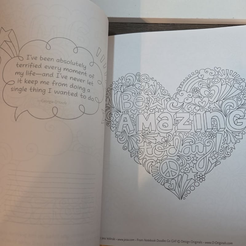 Notebook Doodles Go Girl! by Jess Volinski, Paperback | Pangobooks