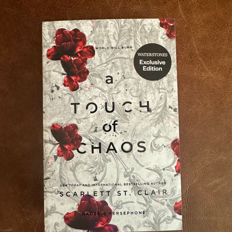 Waterstones exclusive a touch of chaos red sprayed edges