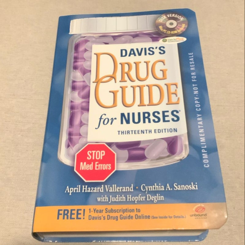 Davis's Drug Guide for Nurses