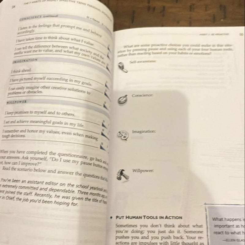 The 7 Habits of Highly Effective Teens Personal Workbook
