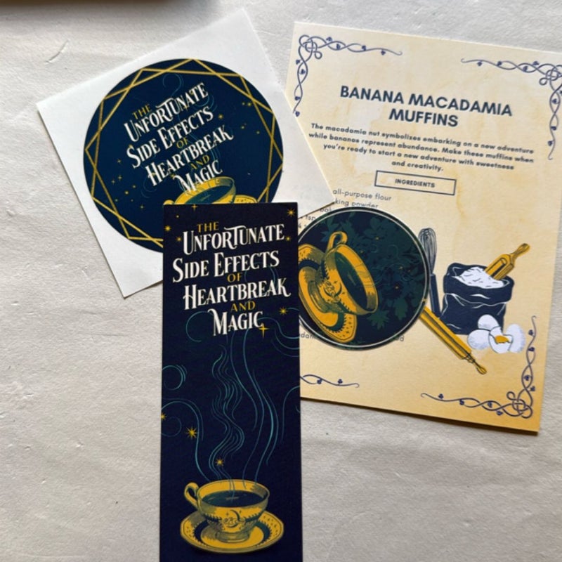 The Unfortunate Side Effects of Heartbreak and Magic - signed bookplate 