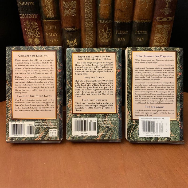 DragonLance: Complete Lost Histories Series 1-6: The Kagonesti, The Irda, The Dargonesti, Land of the Minotaurs, The Gully Dwarves, The Dragons