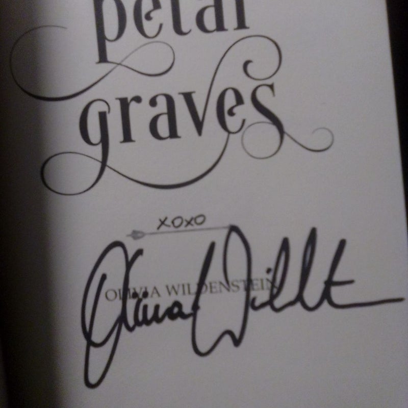 Signed Original Cover Of Rose Petal Graves