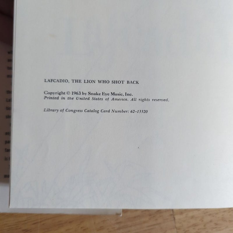 Lafcadio, the Lion Who Shot Back