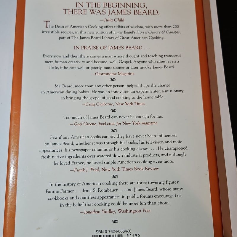 James Beard's Hors D'oeuvre & Canapes