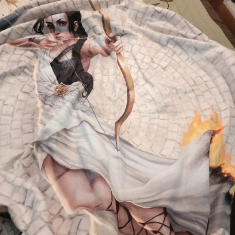 Katniss/ Artemis Round Blanket LitJoyCrate 