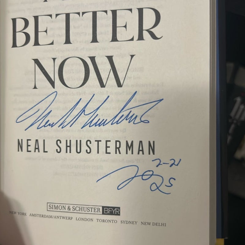 All Better Now HAND SIGNED PLUS BOOKMARK