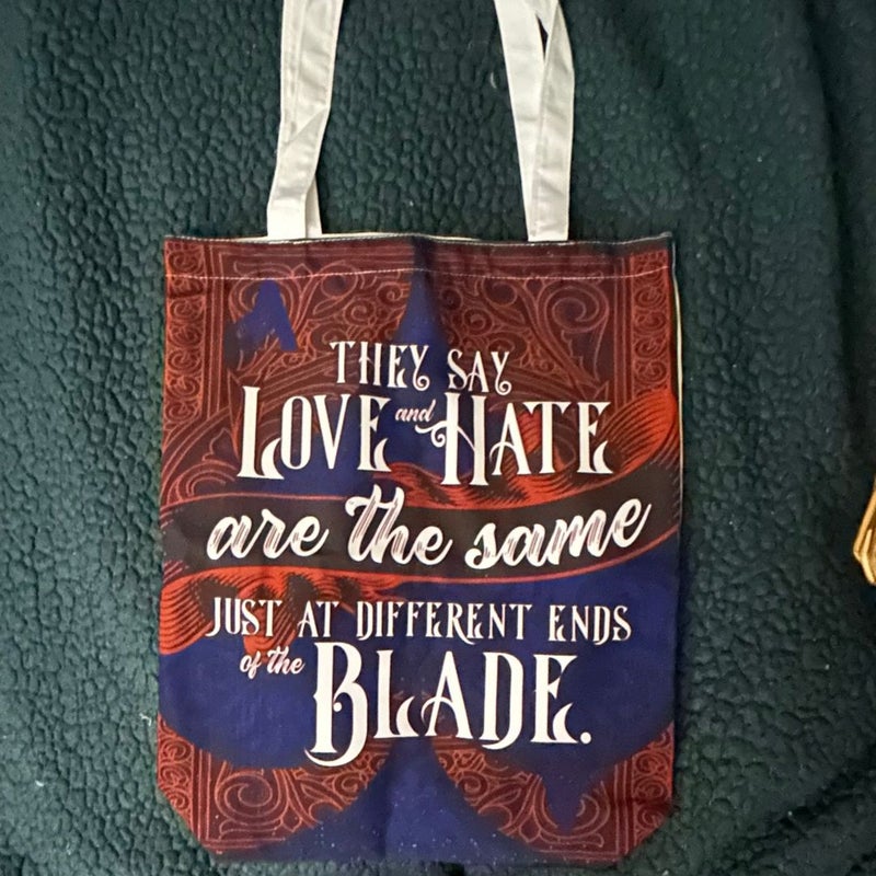 Ace of Spades inspired tote bag