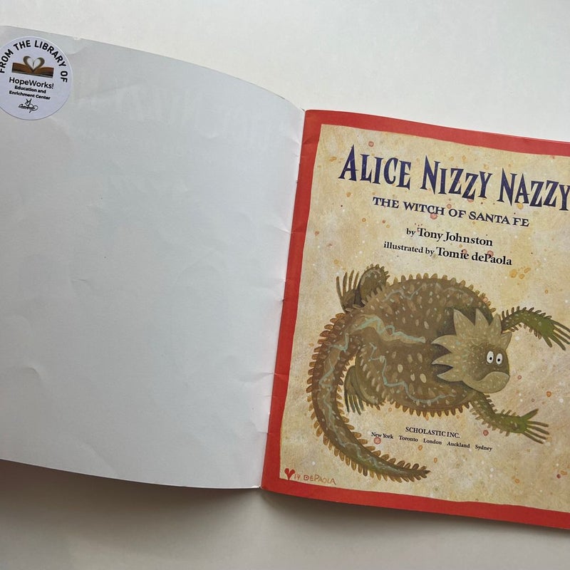 Alice Nizzy Nazzy - The Witch From Santa Fe Book