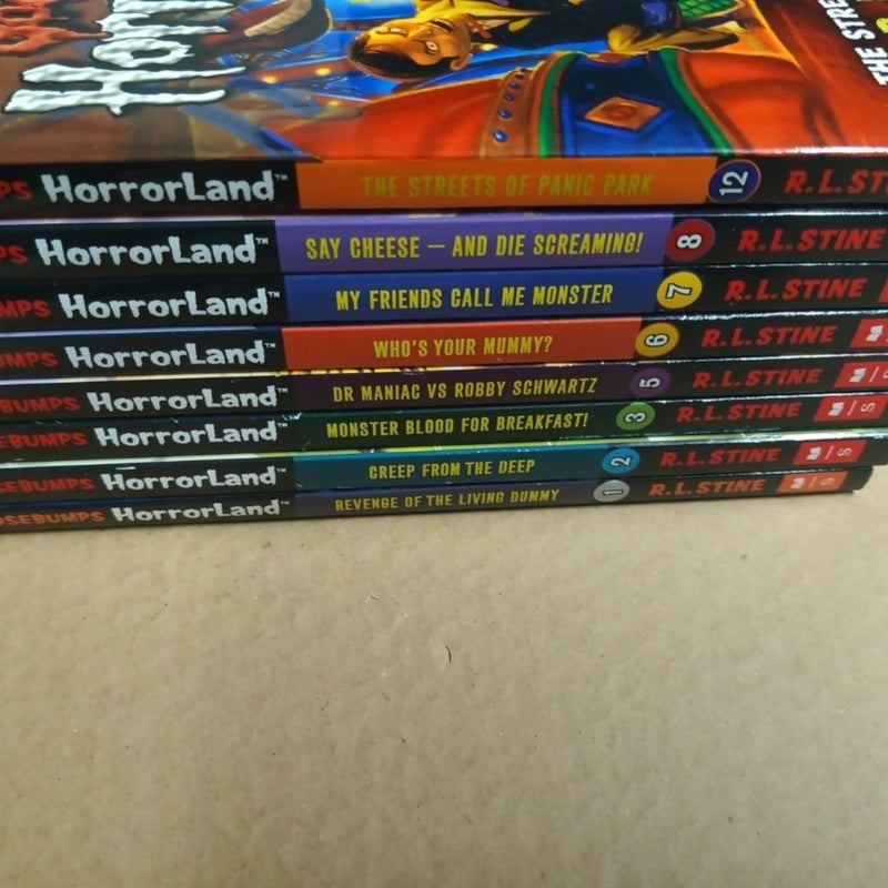 Lot 9 Goosebumps HorrorLand books never read