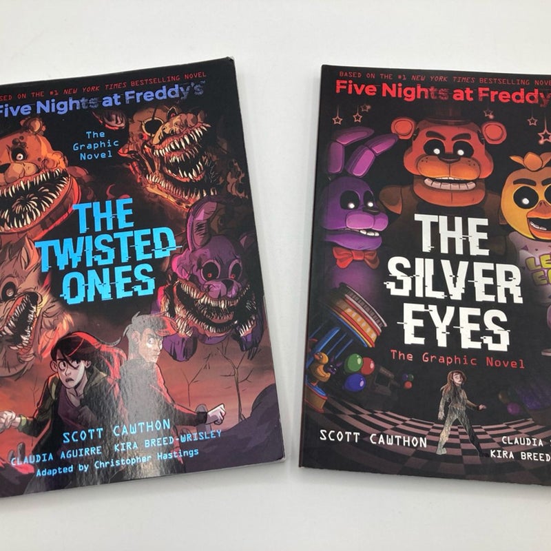 Five Nights at Freddy's Graphic Novels The Silver Eye and The Twisted Ones Lot