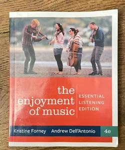 Enjoyment of Music, Essential Listening, 4th Edition + Reg Card