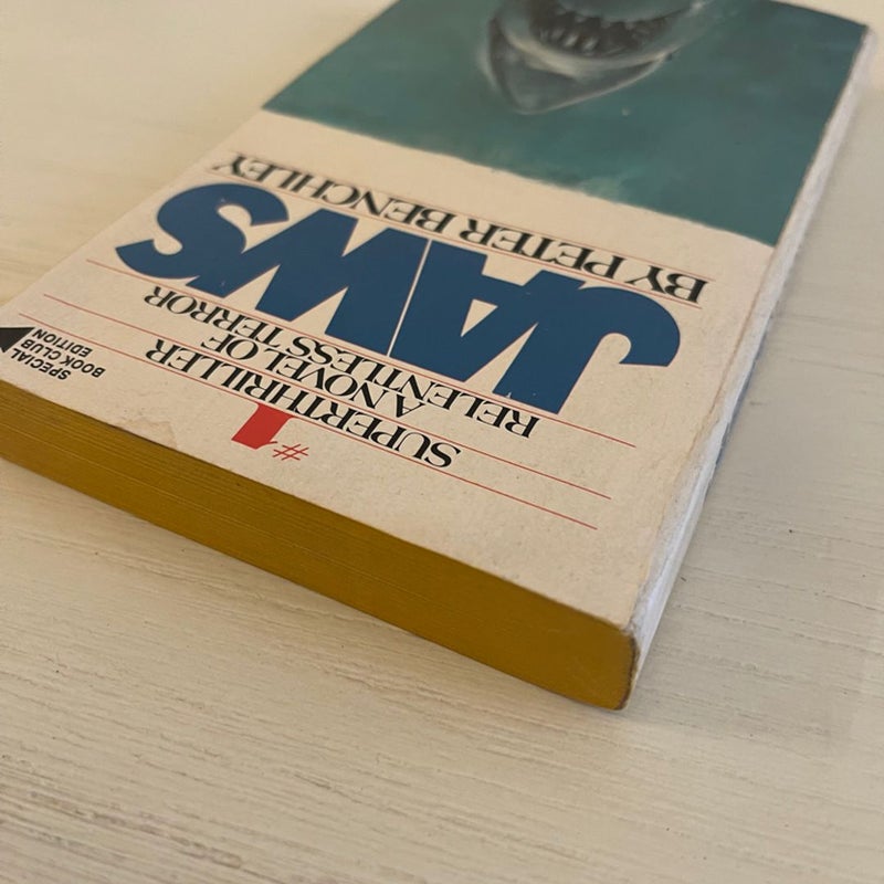 JAWS -Rare Book Club Edition -No Swimmer 1975