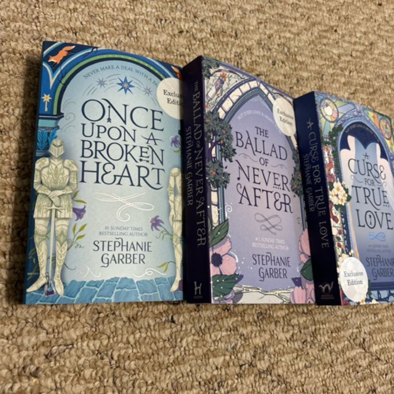 Waterstones exclusive paperback once upon a broken heart trilogy oop