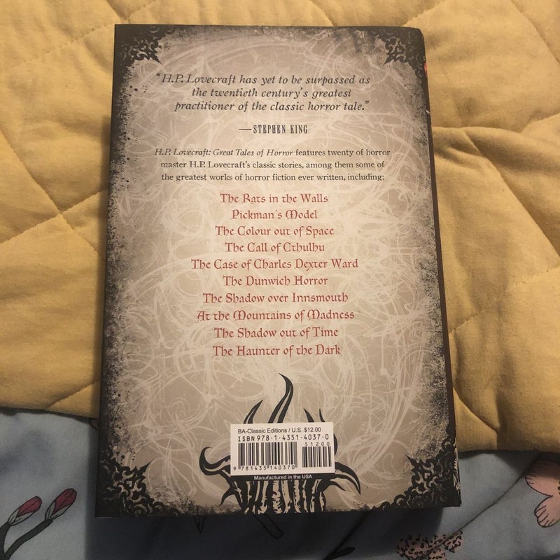 H. P. Lovecraft Great Tales of Horror