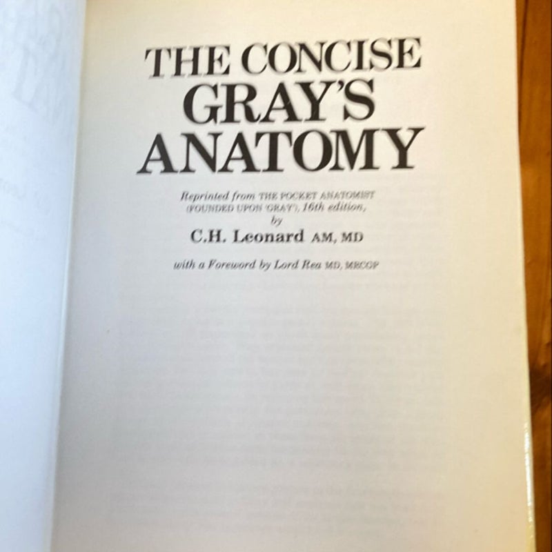 The Concise Gray's Anatomy