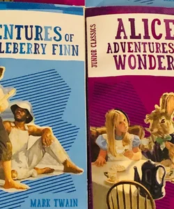 Alice’s Adventures in Wonderland & The Adventures of Huckleberry Finn Books