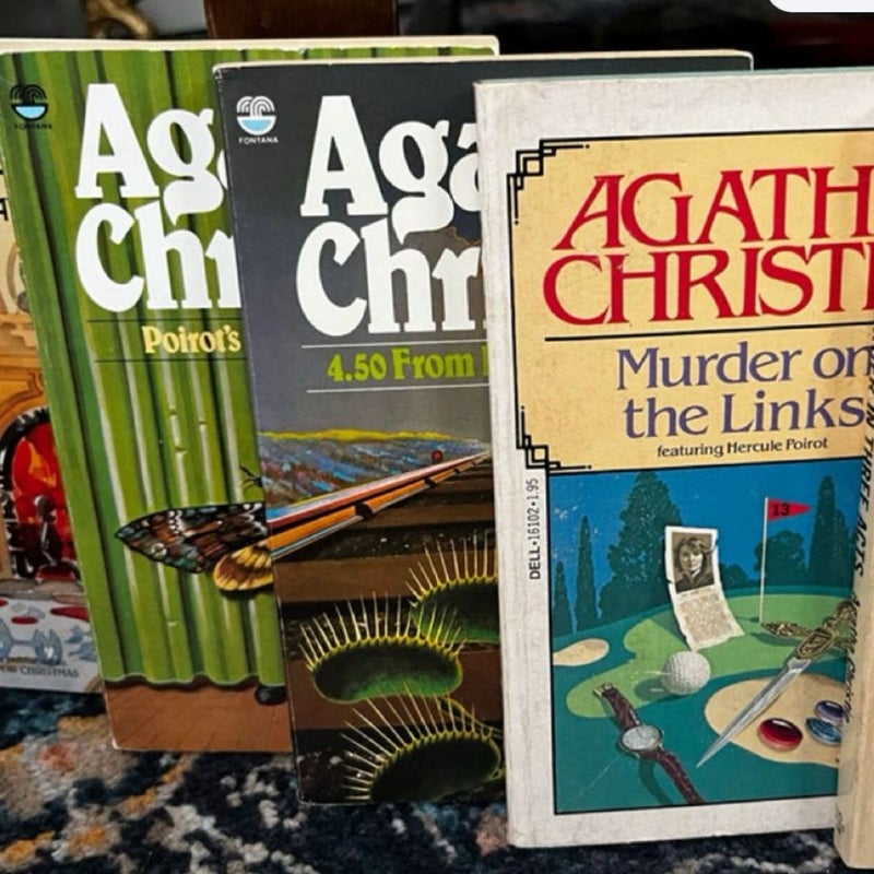 Agatha Christie Lot - Murder in Three Acts, 4.50 From Paddington, Poirot’s Early Case, Murder on the Links