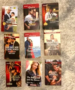 Lot of 9 Harlequin Books