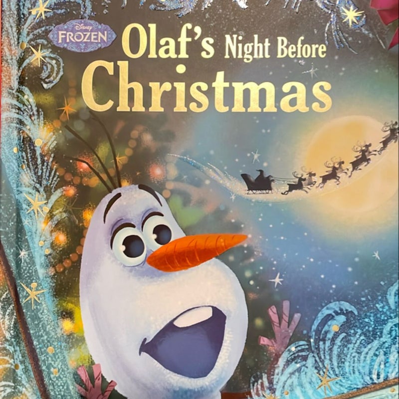 Frozen Olaf's Night Before Christmas Book and CD