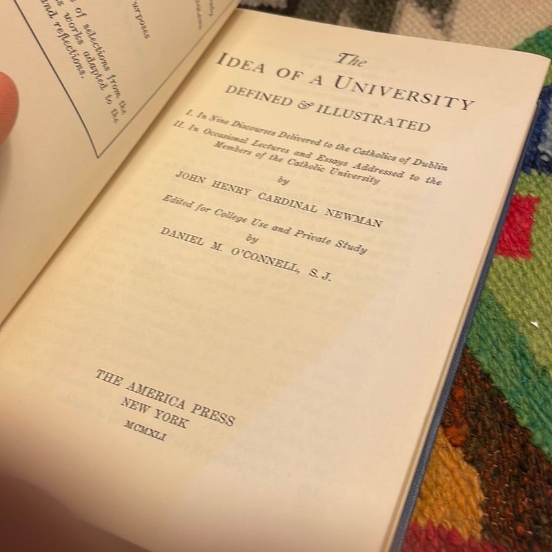 The Idea of a University (1941)