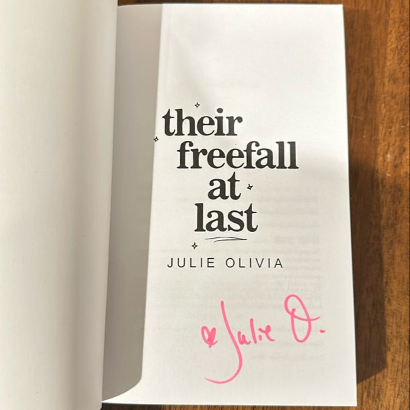 Their Freefall at Last (Signed edition)