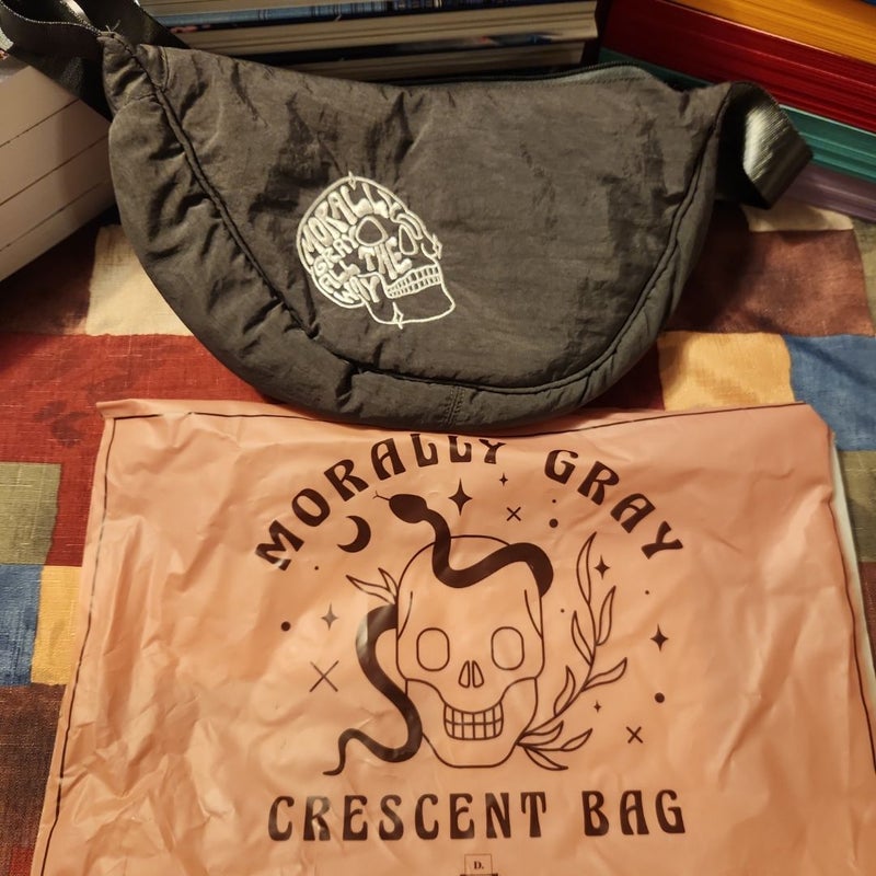 Morally Gray Crescent Bag (May 2024 Bookish Darkly Box)